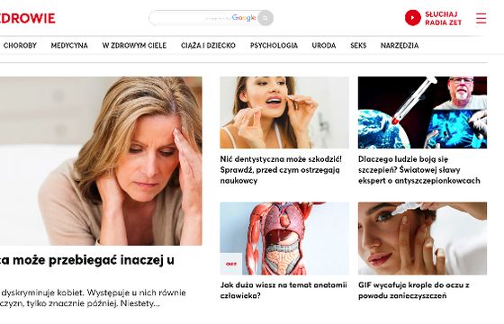 Eurozet odświeża serwis Zdrowie.radiozet.pl