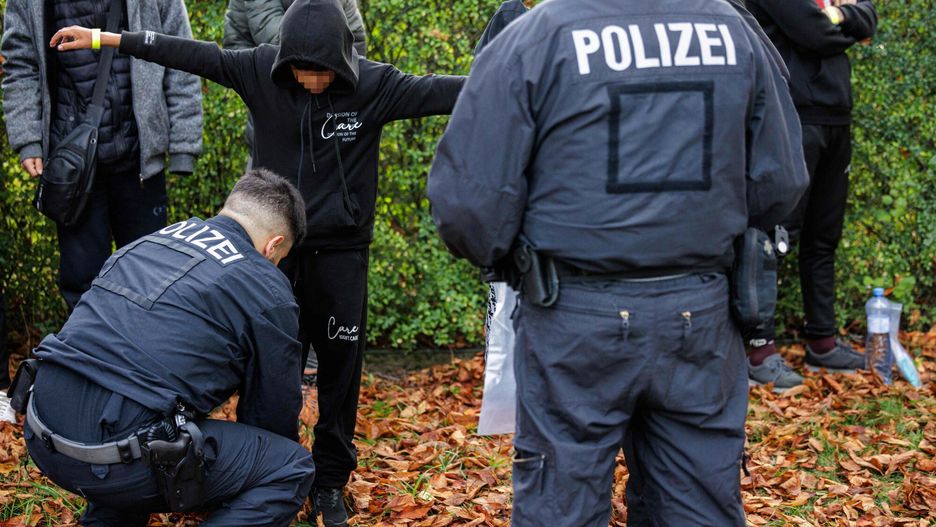 Niemiecki patrol kontroluje nielegalnych migrantów 