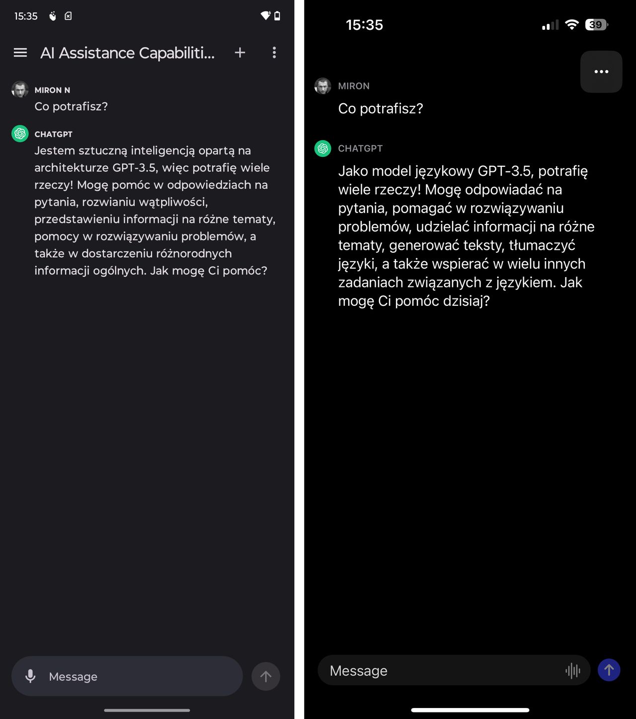 ChatGPT na Androida i iOS