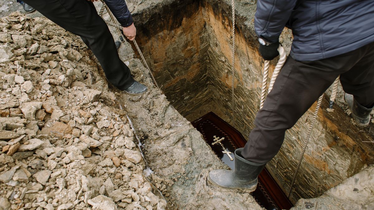 Funeral Home employees they put a coffin inside a grave.
Funeral Home employees they put a coffin inside a grave.
grave, coffin, funeral, protective, protect, suits, home, coronavirus, death, dead, cemetery, bury, burial, people, graveyard, ritual, religion, protection, grieving, mortality, urban, victim, virus, wearing, grief, ceremony, farewell, quarantine, men, die, life, mask, covid-19, russia, ground, christian, corona virus, depressive, family, asian, health, rip, sars, descend, mourners, sadness, influenza, flu, black, outbreak, grave, coffin, funeral, protective, protect, suits, home, coronavirus, death, dead, cemetery, bury, burial, people, graveyard, ritual, religion, protection, grieving, mortality, urban, victim, virus, wearing, grief, ceremony, farewell, quarantine, men, die, life, mask, covid-19, russia, ground, christian, corona virus, depressive, family, asian, health, rip, sars, descend, mourners, sadness, influenza, flu, black, outbreak