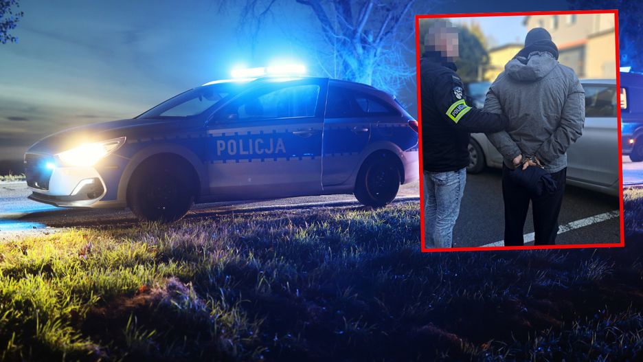 Przed policjantami udawał, że miał twardy sen