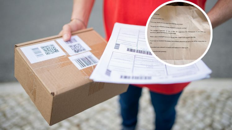 Klient dostał list i upominek od sprzedawcy z Temu