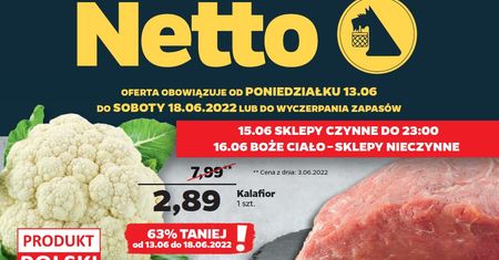 Netto nowa gazetka 13.06-18.06. Promocje w Netto od poniedziałku 13 czerwca