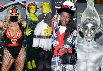 Tak wyglądała halloweenowa impreza u Heidi Klum: Fiona i Shrek, wojowniczka ninja, troll,  Dionne z "Clueless"... (ZDJĘCIA)