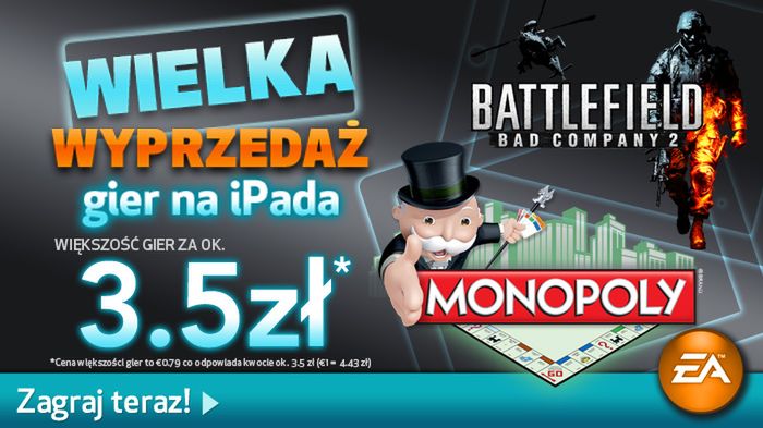 Wielka wyprzedaż gier EA na iPada 1
