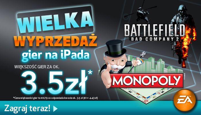 Wielka wyprzedaż gier EA na iPada