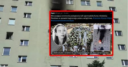 Tragiczny pożar w Rzeszowie. Tłumy pożegnały 14-letnią Julię