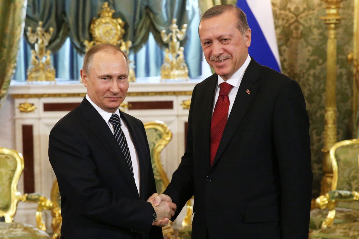 Władimir Putin i Recep Taiyyp Erdogan