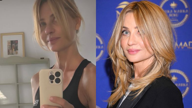 Aneta Kręglicka chwali się umięśnionym ciałem.