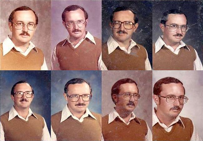 Mężczyzna zakładał to samo ubranie do oficjalnych zdjęć przez 40 lat 2