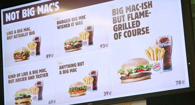 Burger King kontra McDonald’s, który właśnie stracił wyłączność na nazwę Big Mac