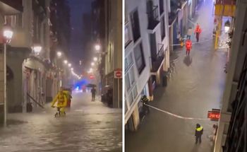 "Zalała nas potężna fala". Bilbao pod wodą po ulewie