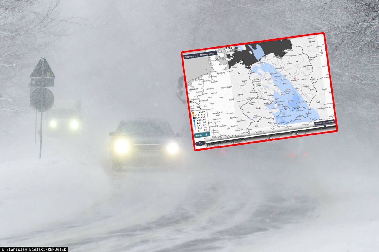 Widać to jak na dłoni. Front z Niemiec wkracza do Polski. Pogoda zrobi się niebezpieczna