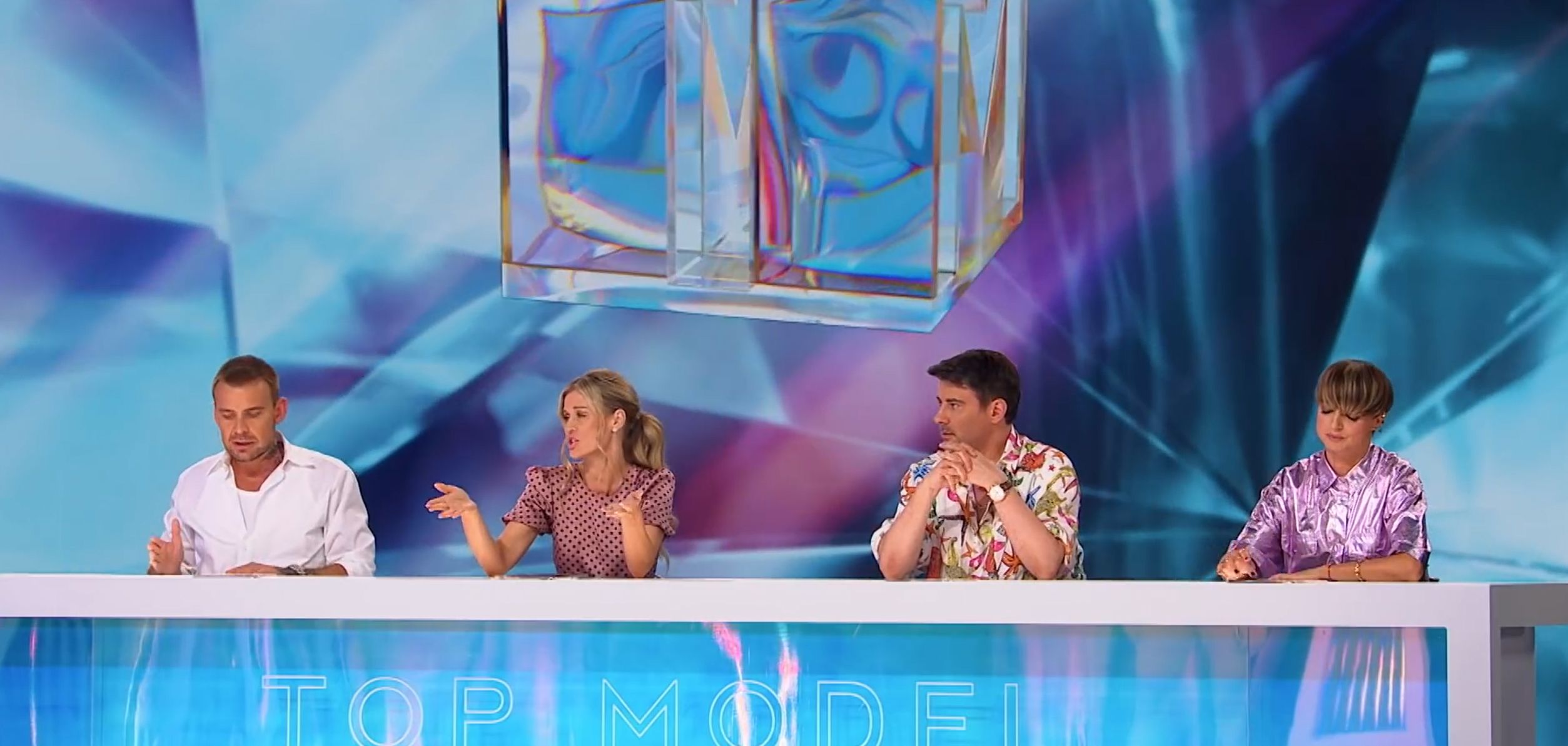 Jurorzy "Top Model". Od lewej. D. Woliński, J. Krupa, M. Tyszka,