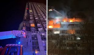 Zmasowany atak Rosji. Trafili w 22-piętrowy wieżowiec