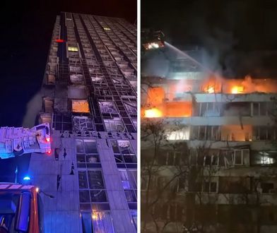 Zmasowany atak Rosji. Trafili w 22-piętrowy wieżowiec