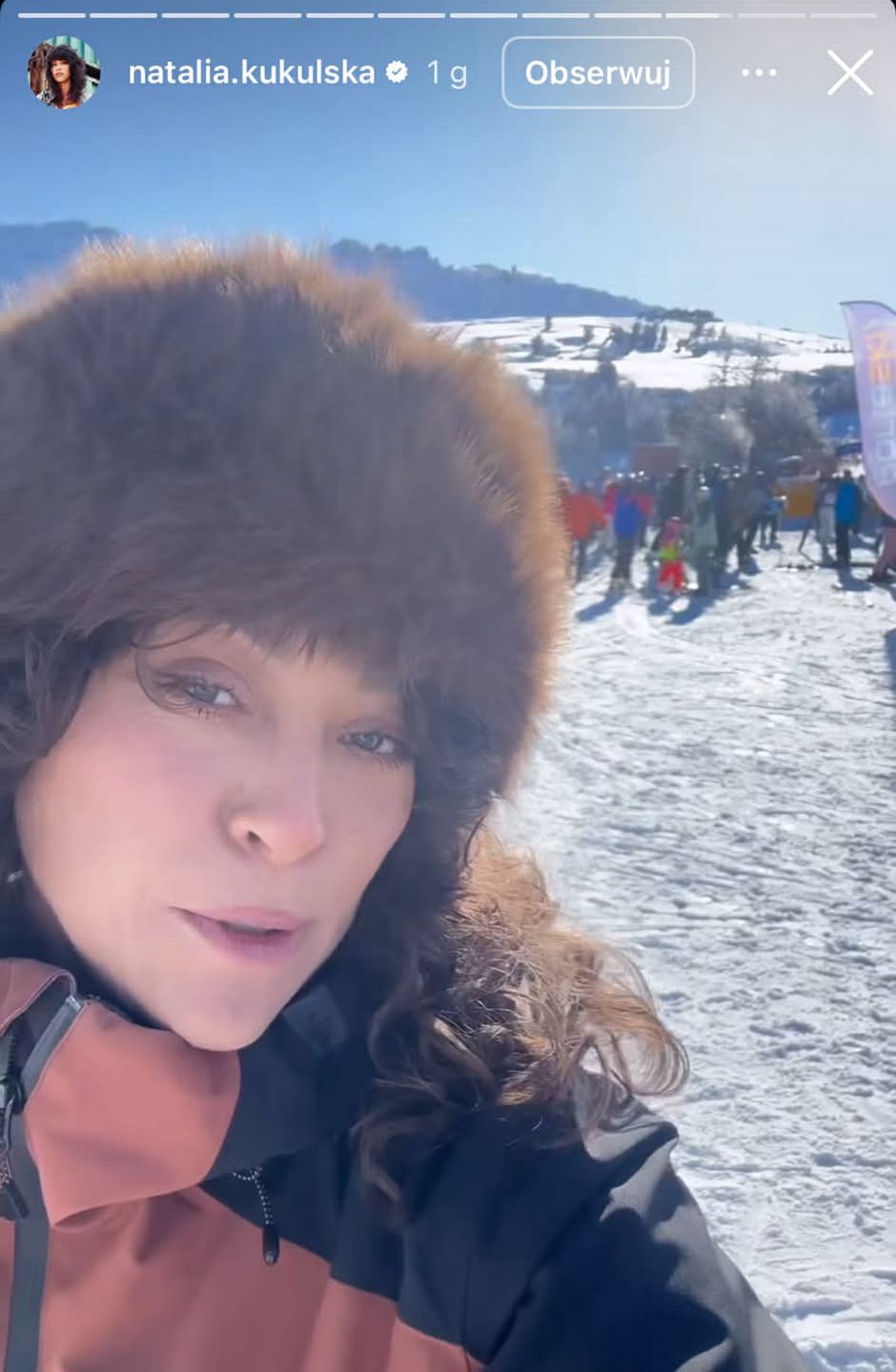 Natalia Kukulska z córką na feriach