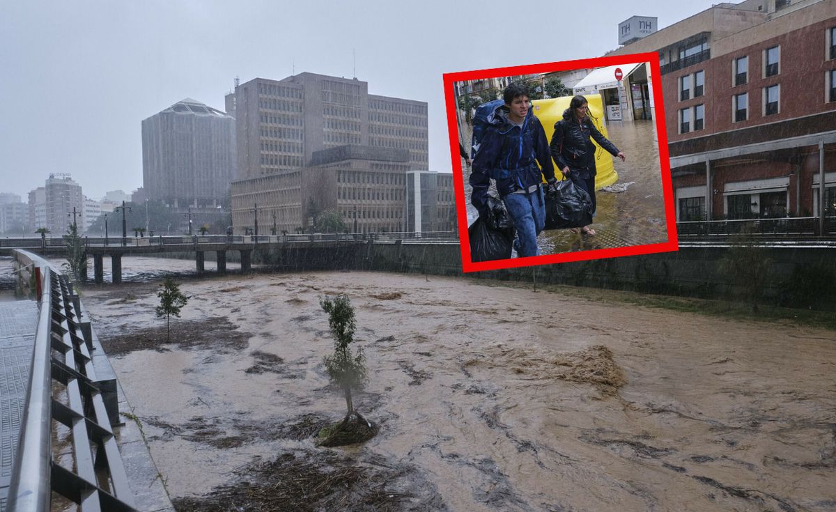 hiszpania, powódź, ulewne deszcze, ewakuacja mieszkańców Tysiące ewakuowanych. Malaga zmaga się z wielką wodą