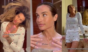 Karolina Gilon chowa się pod mydlaną pianką i trzęsie przed lustrem bujnym włosem w NOWEJ ŁAZIENCE. Nieźle ją urządziła? (ZDJĘCIA)