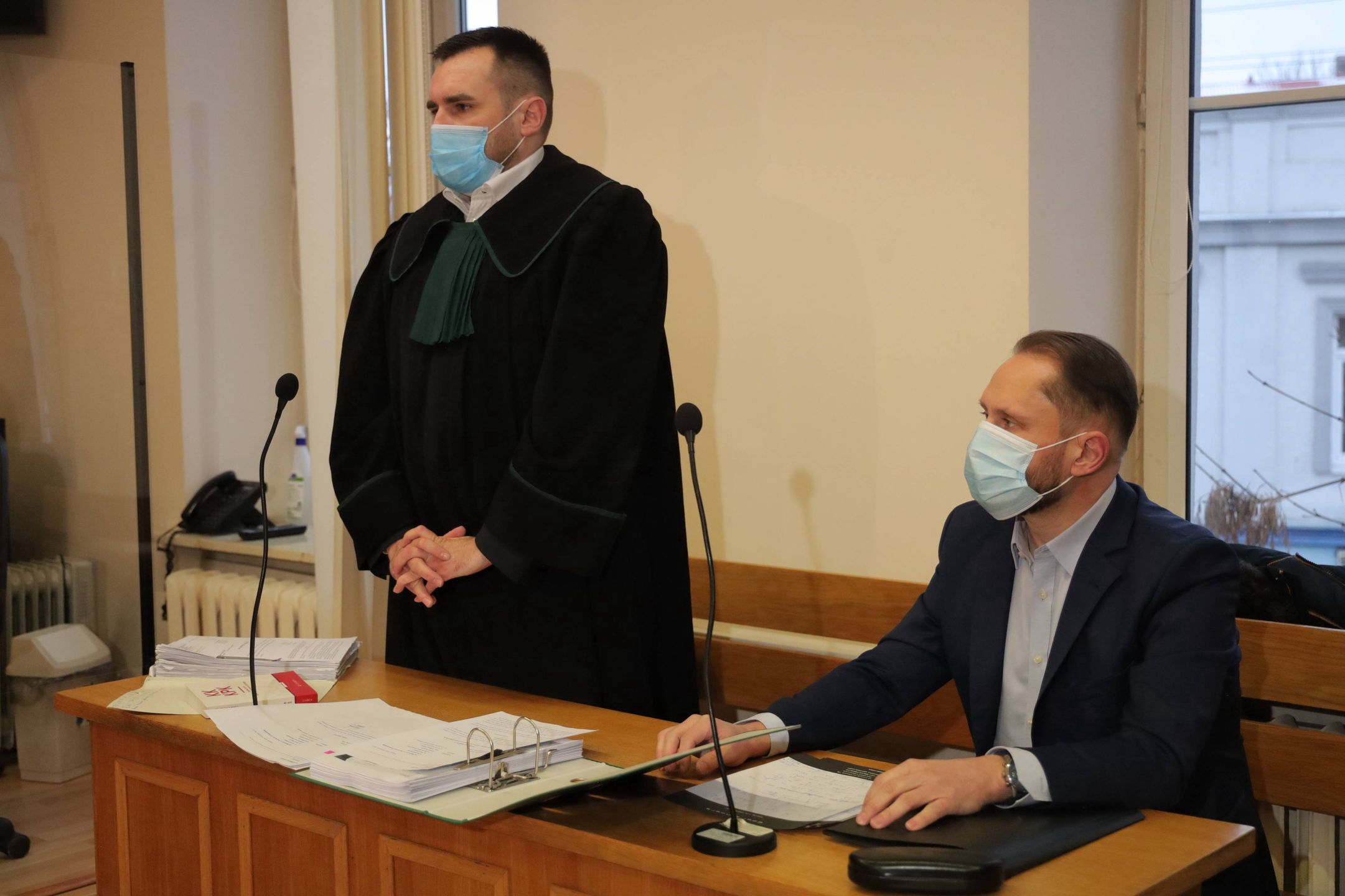 Kamil Durczok na rozprawie sądowej