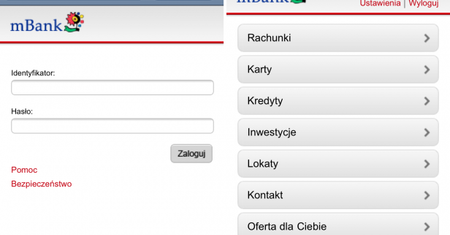 mBank udostępnił mobilną odsłonę serwisu transakcyjnego