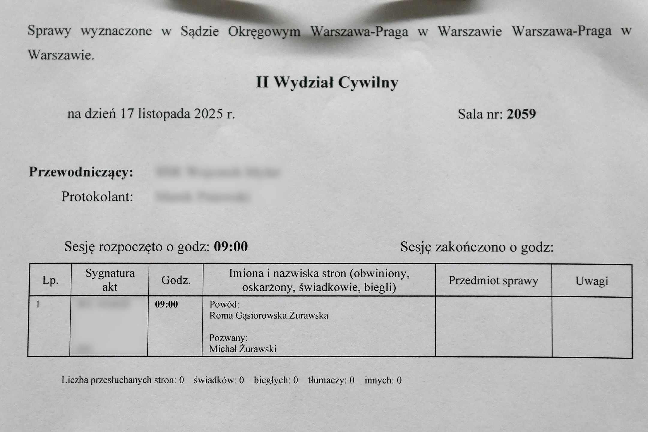 Rozwód Gąsiorowskiej i Żurawskiego