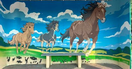 Nowy mural na przystanku w Łącku. Gmina poszła śladem Nowego Duninowa