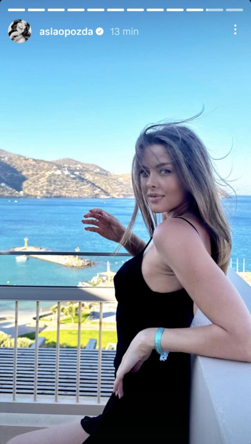 Joanna Opozda na wakacjach w Grecji