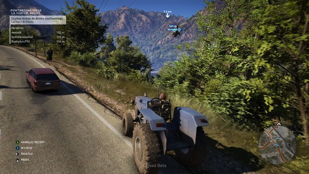 Ghost Recon: Wildlands - jazda traktorem