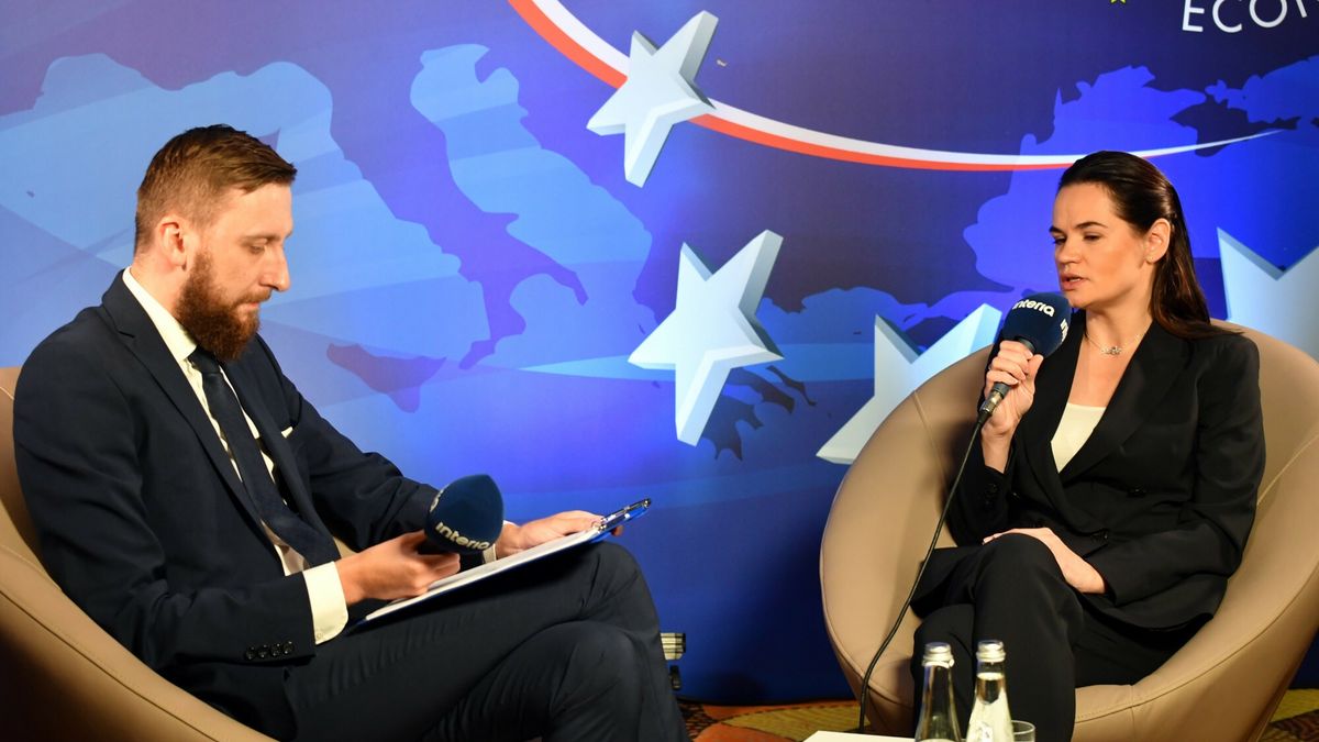 Swiatłana Cichanouska. Forum Ekonomiczne w Karpaczu. 