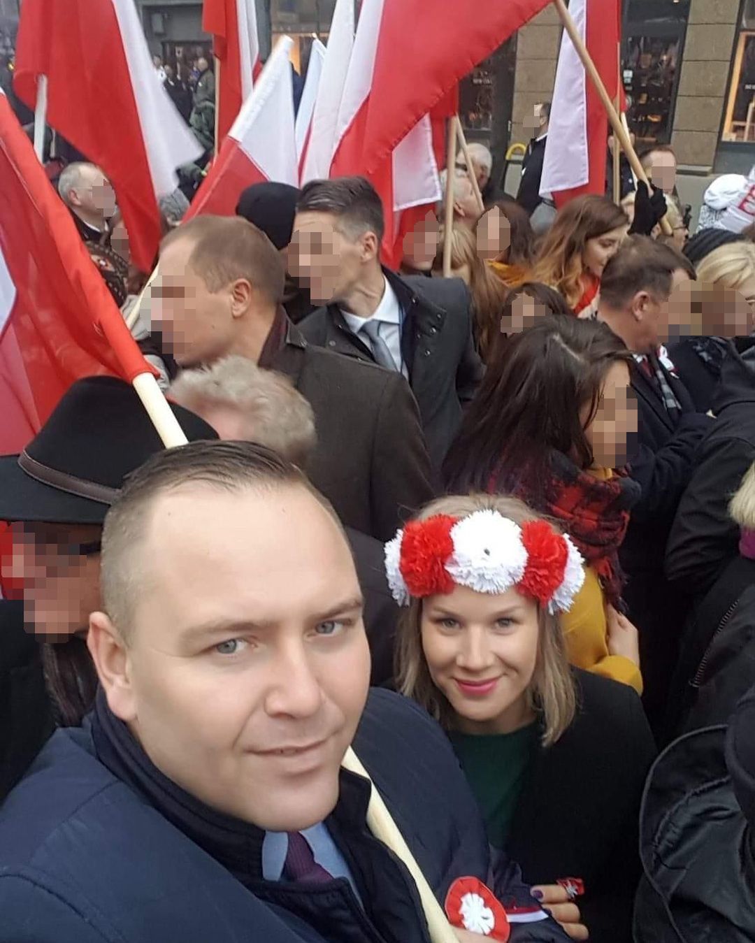 Karol Nawrocki z żoną