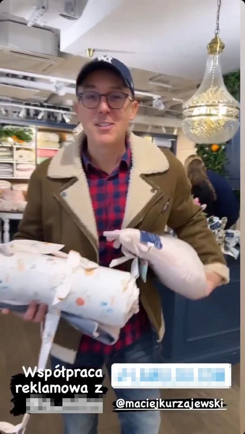 Maciej Kurzajewski kompletuje wyprawkę dla wnuczki