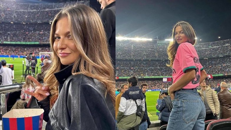 Anna Lewandowska kibicuje Robertowi Lewandowskiemu podczas El Clasico