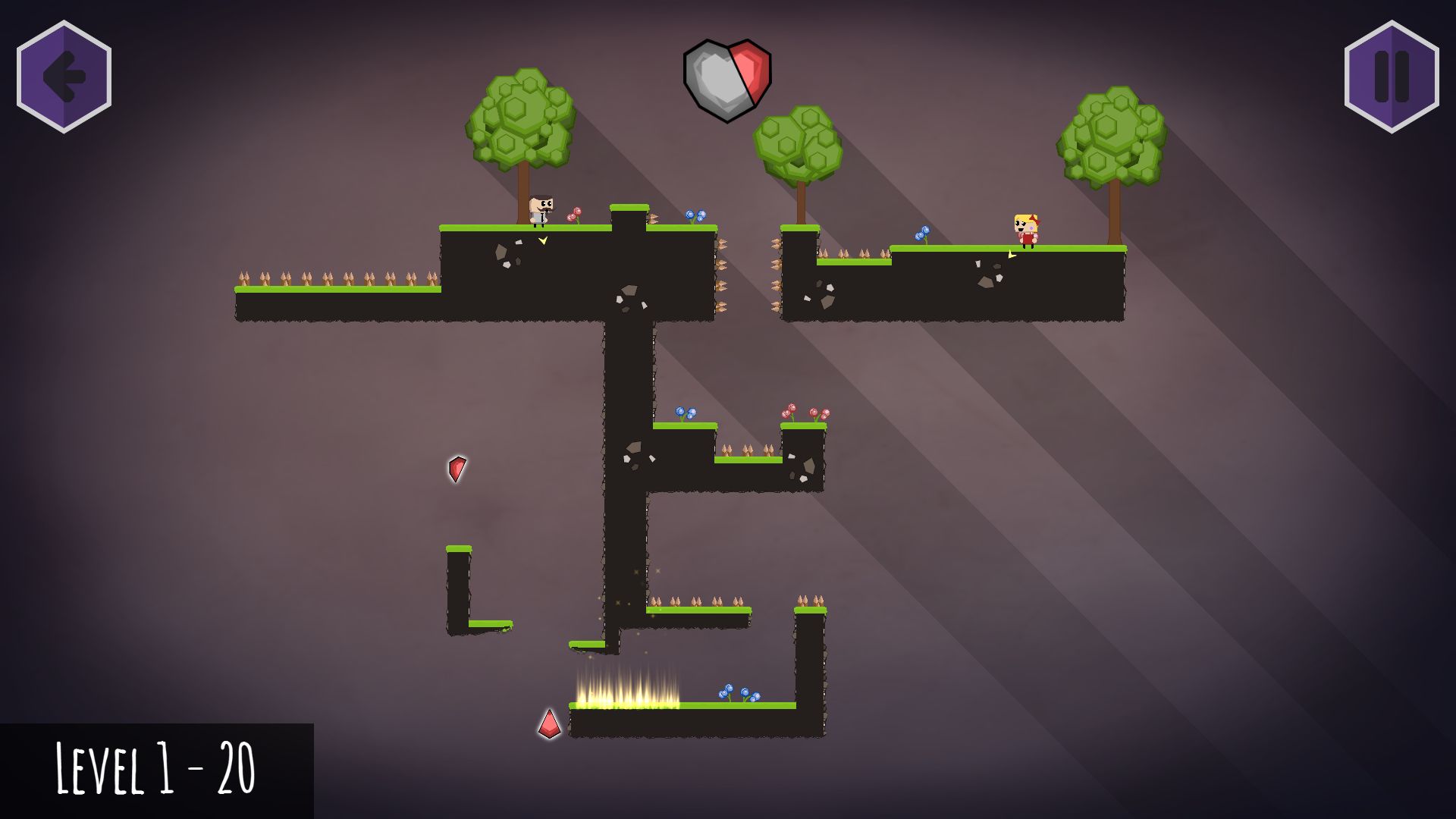 2 postacie jednocześnie i platformówka nabiera kolorów. Recenzja Staying Together 8