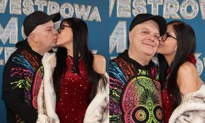 Krzysztof Skiba wymienia czułości na ściance z młodszą o 26 lat żoną. Słodziaki? (FOTO)