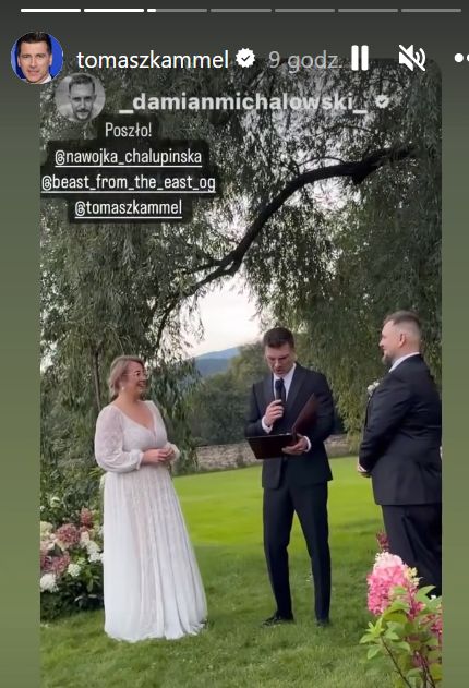 Tomasz Kammel udziela ślubu