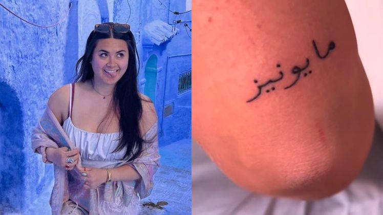 Zrobiła sobie tatuaż w obcym języku