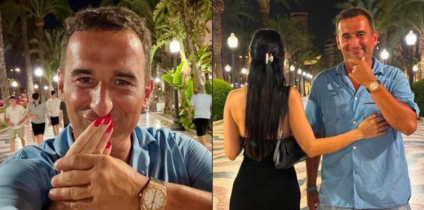 Michał Koterski wącha palce ukochanej na romantycznych wakacjach w Alicante. Słodziaki? (FOTO)