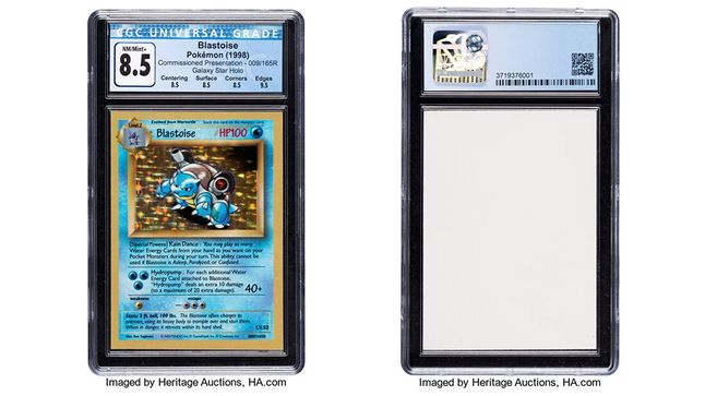 Pokémon Blastoise #009/165R Commissioned Presentation Galaxy Star Hologram