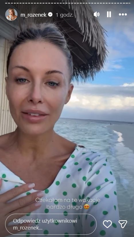 Małgorzata Rozenek-Majdan na Malediwach