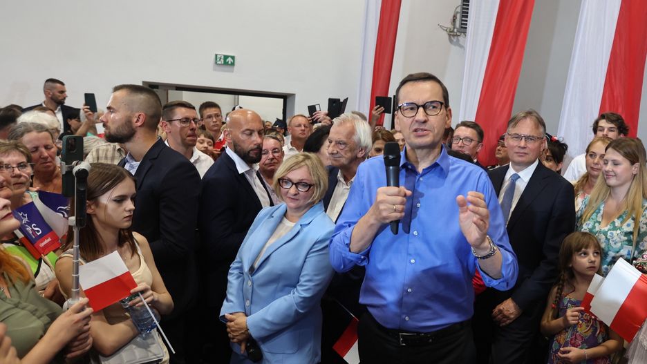 Morawiecki w Gorlicach. "Pogonimy Tuska szkodnika"