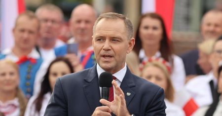 Zapytali Nawrockiego o sytuację w PiS. Krótki komentarz