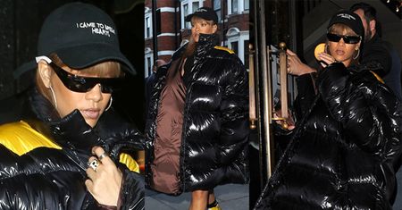 Rihanna w "dmuchanym worku na śmieci" idzie na zakupy do Harrods'a (ZDJĘCIA)