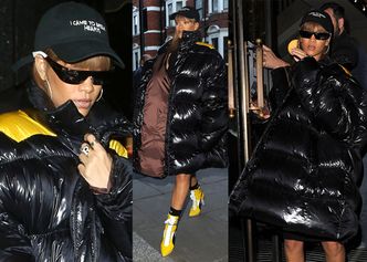 Rihanna w "dmuchanym worku na śmieci" idzie na zakupy do Harrods'a (ZDJĘCIA)