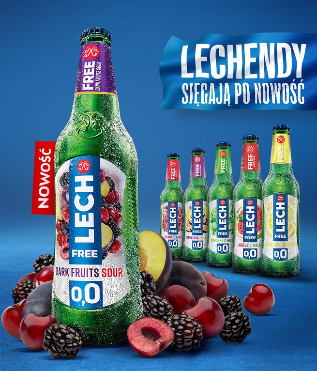 Na rynek wchodzi Lech Free 0,0% Dark Fruits Sour