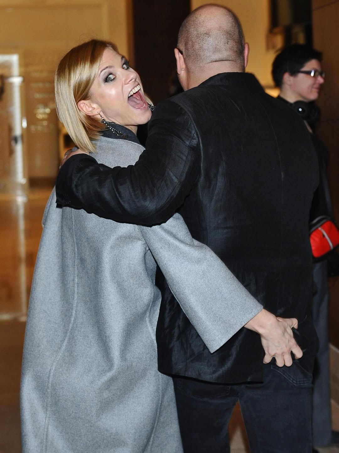 Anna Głogowska złożyła życzenia Piotrowi Gąsowskiemu