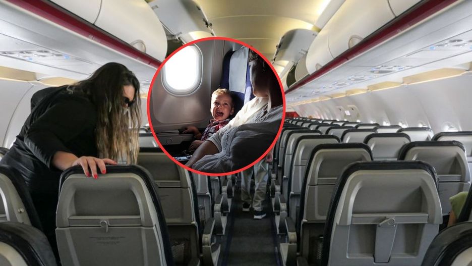 Koszmar w samolocie. Pasażerka "zemściła się" na mamie z dzieckiem