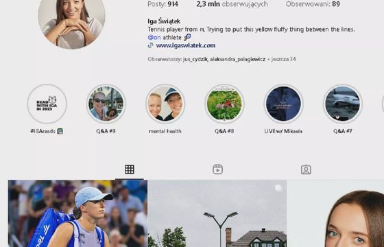 Iga Świątek i łódzki festiwal królowały na Instagramie