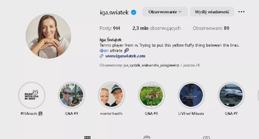 Iga Świątek i łódzki festiwal królowały na Instagramie