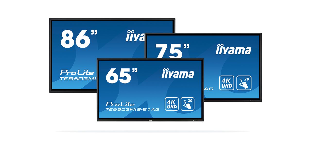 Nowe dotykowe ekrany iiyama. Dostępne modele z wyświetlaczem o przekątnej 65, 75 i 86 cali